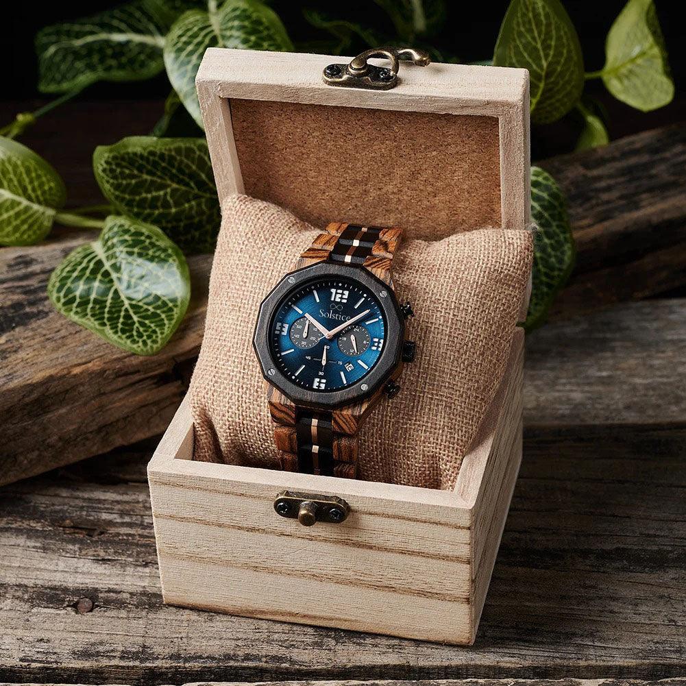 Aura Wood Chrono - Blue Ocean Edition