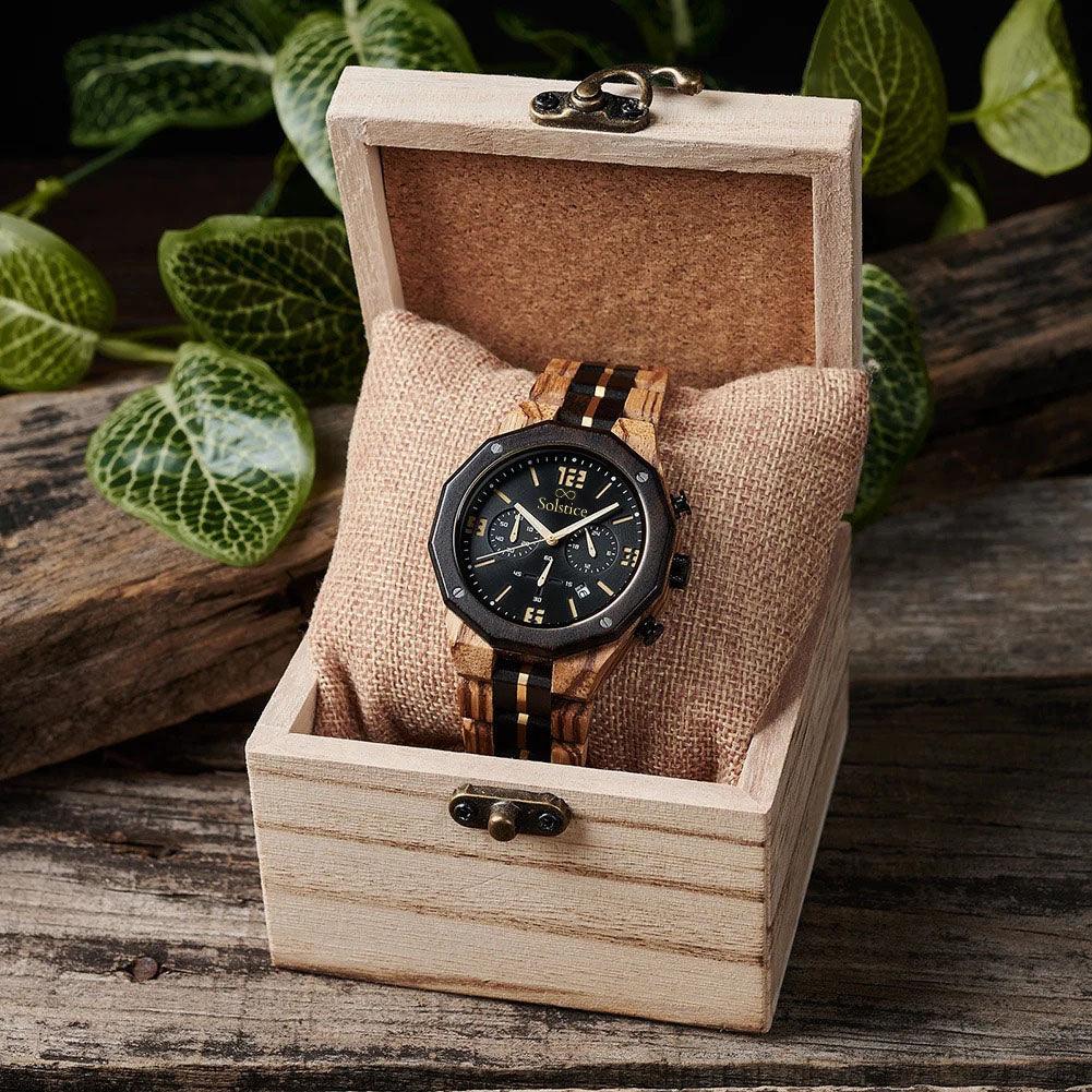 Aura Wood Chrono - Gold Edition