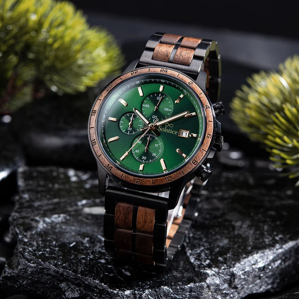 Wood Emerald Chrono