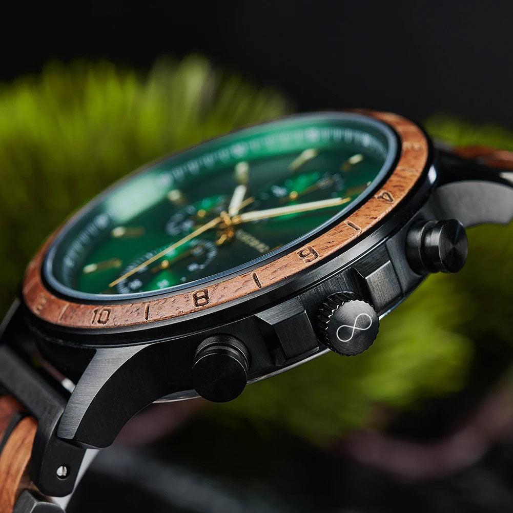 Wood Emerald Chrono