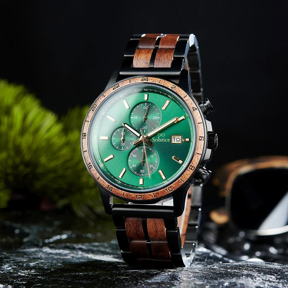 Wood Emerald Chrono